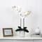 26" Artificial Real Touch White Double Orchid Phalaenopsis with Decorative Vase